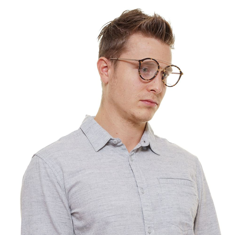 Police Brown Metal Optical Frames for Timeless Sophistication