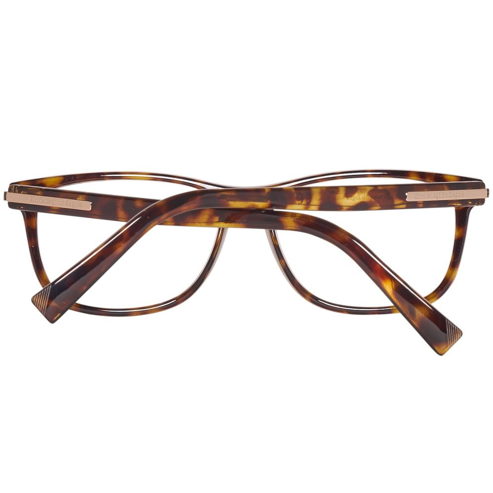 Ermenegildo Zegna Brown Acetate Optical Frames