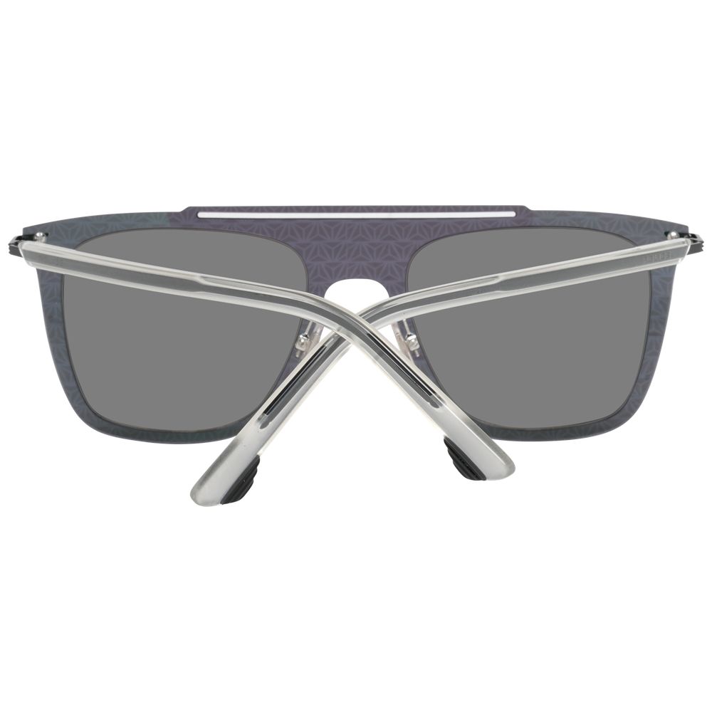 Police Gray Metal Aviator Sunglasses