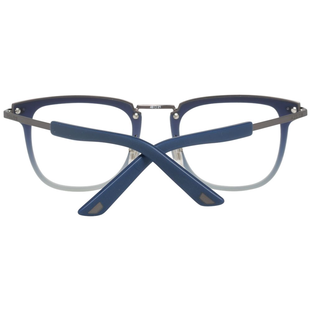 Police Blue Metal Optical Frames for Timeless Elegance
