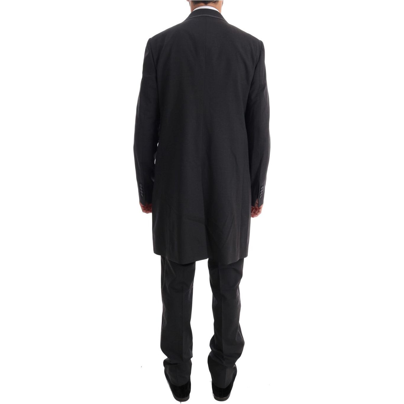 Dolce & Gabbana Gray Wool Double Breasted Suit