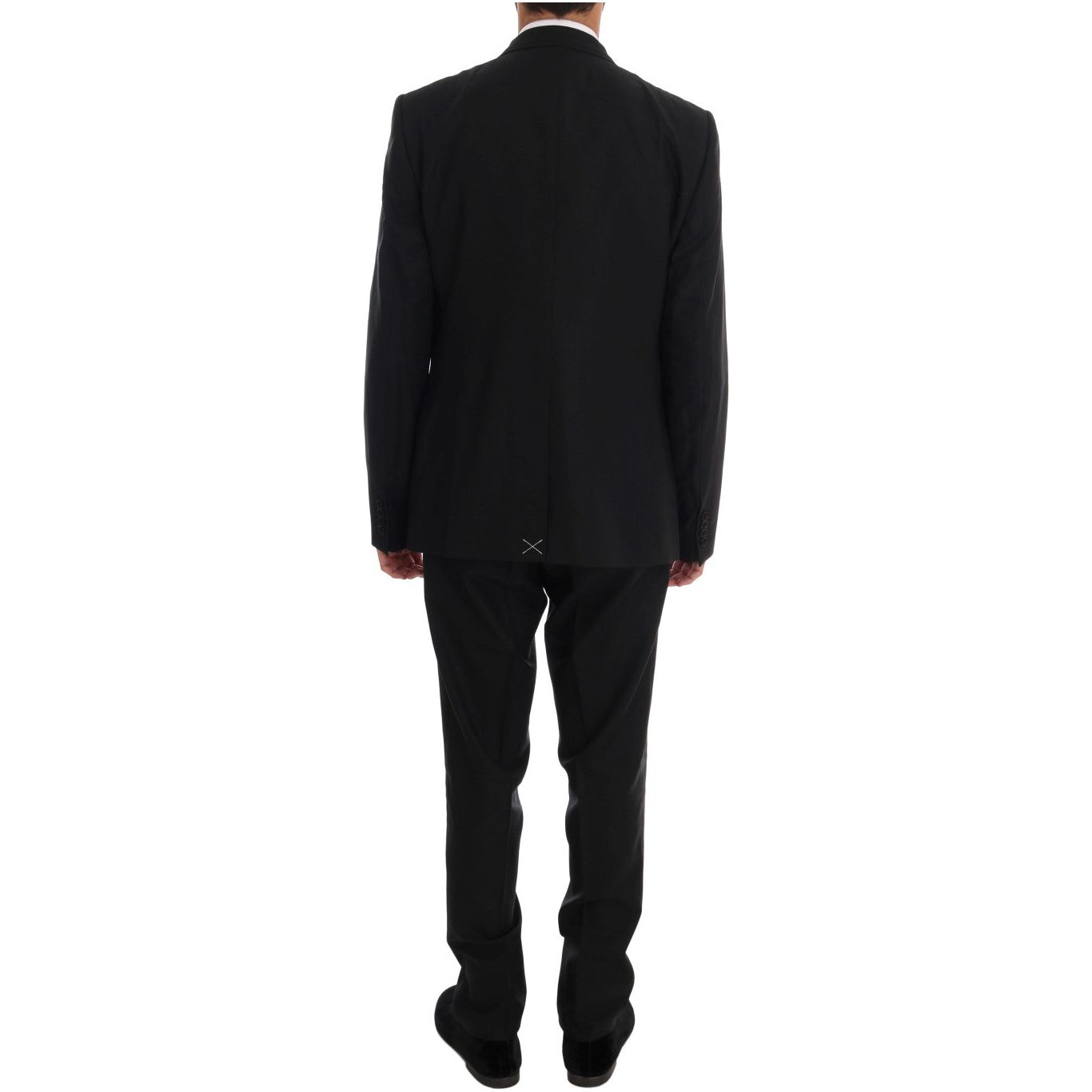 Dolce & Gabbana Black Wool Three-Piece Suit