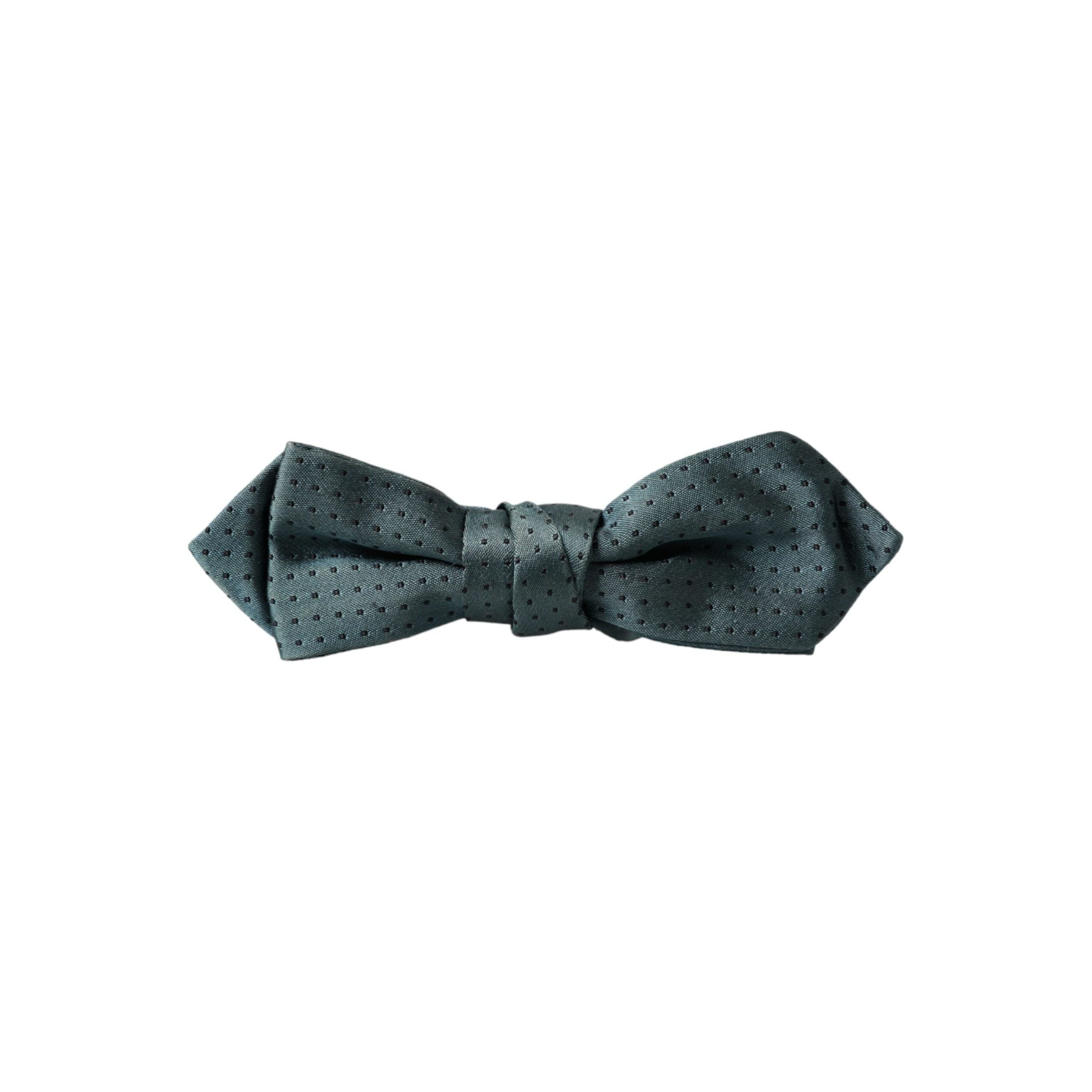 Dolce & Gabbana Green Silk Fantasy Adjustable Neck Bow Tie
