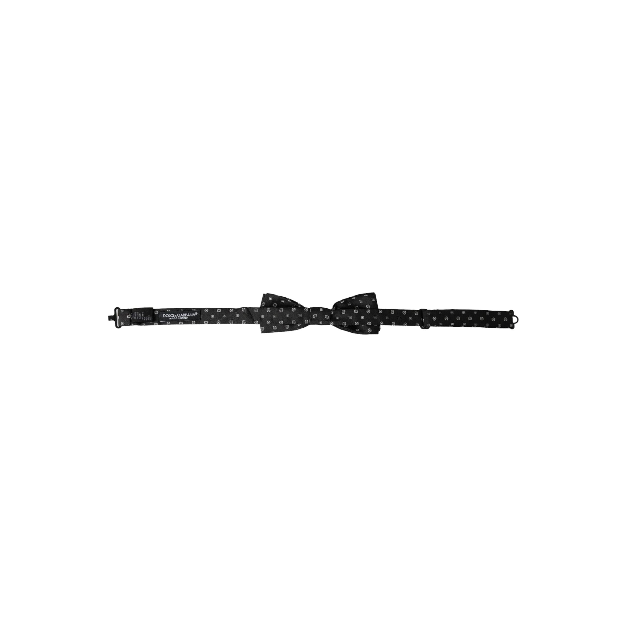 Dolce & Gabbana Black Silk Fantasy Bow Tie