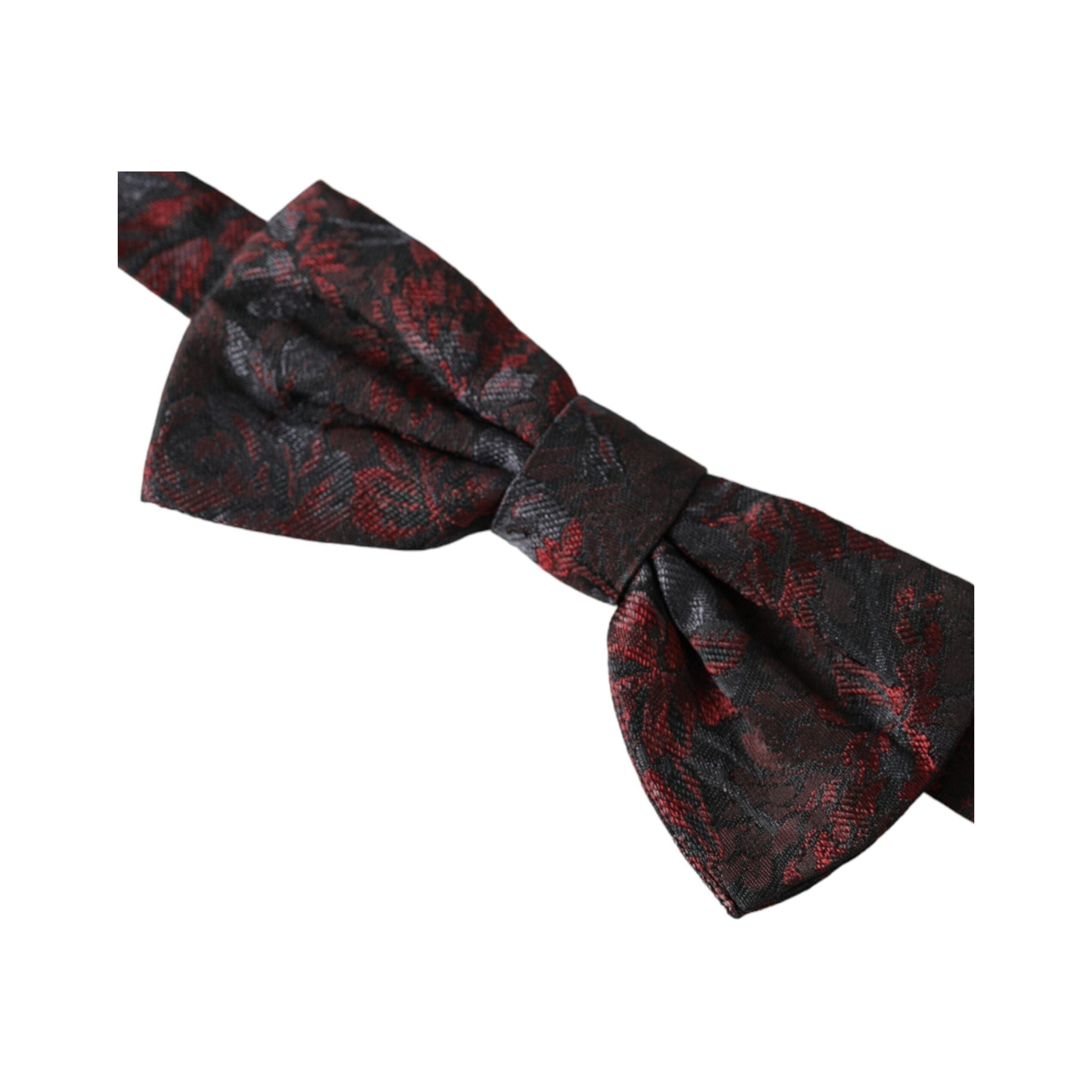 Dolce & Gabbana Multicolor Floral Silk Bow Tie