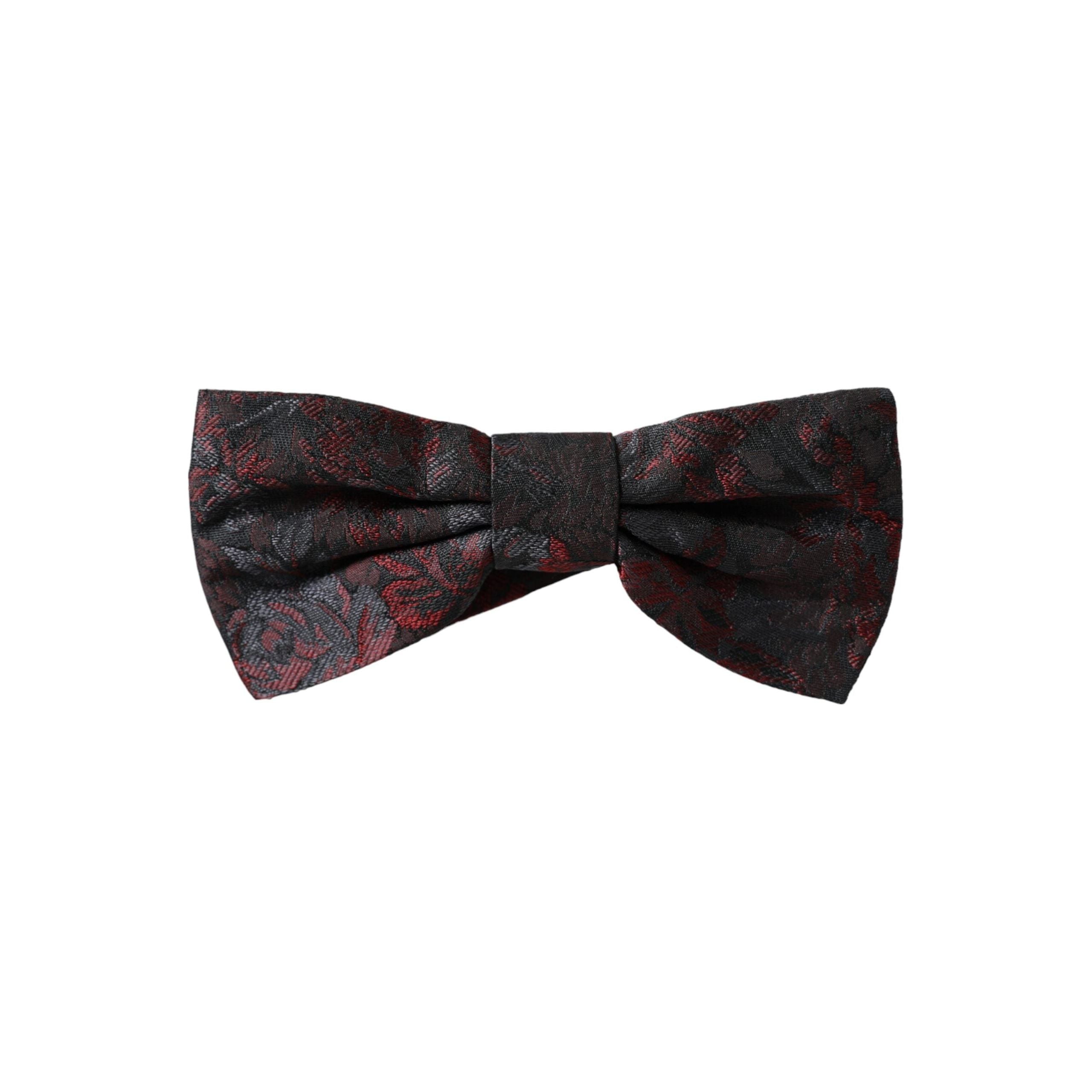 Dolce & Gabbana Multicolor Floral Silk Bow Tie