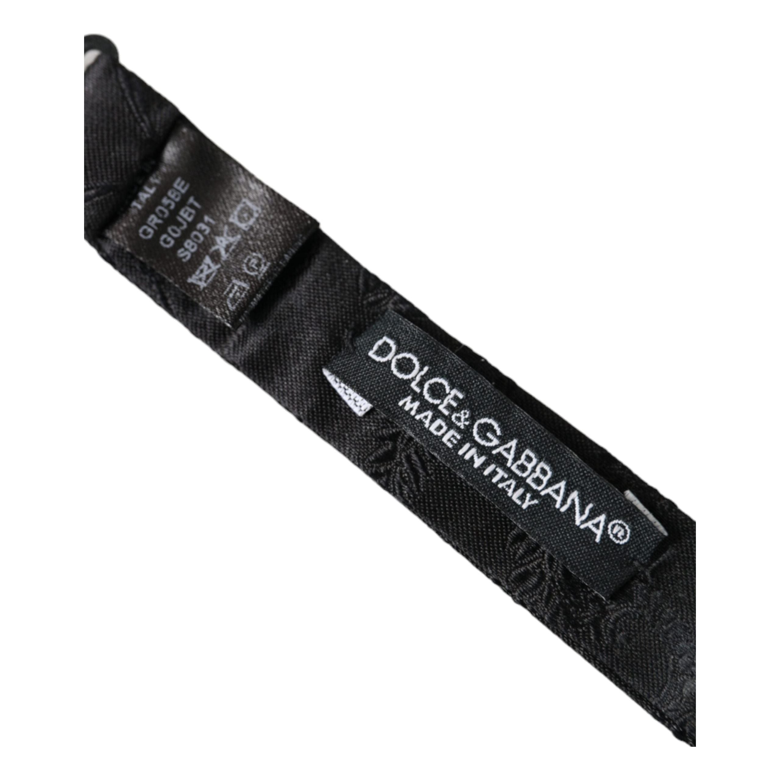 Dolce & Gabbana Multicolor Silk Adjustable Bow Tie