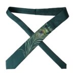 Dolce & Gabbana Green Printed 100% Silk Adjustable Tie