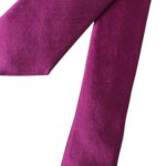 Dolce & Gabbana Purple Solid Satin Silk Adjustable Tie