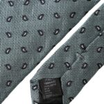 Dolce & Gabbana Green 100% Silk Patterned Adjustable Tie