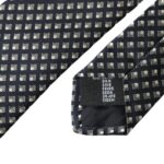 Dolce & Gabbana Black 100% Silk Patterned Adjustable Tie
