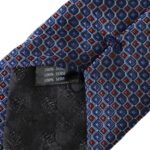 Dolce & Gabbana Navy Blue Silk Patterned Adjustable Tie
