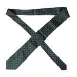 Dolce & Gabbana Green Silk Branded Logo Adjustable Tie