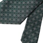 Dolce & Gabbana Green Silk Branded Logo Adjustable Tie