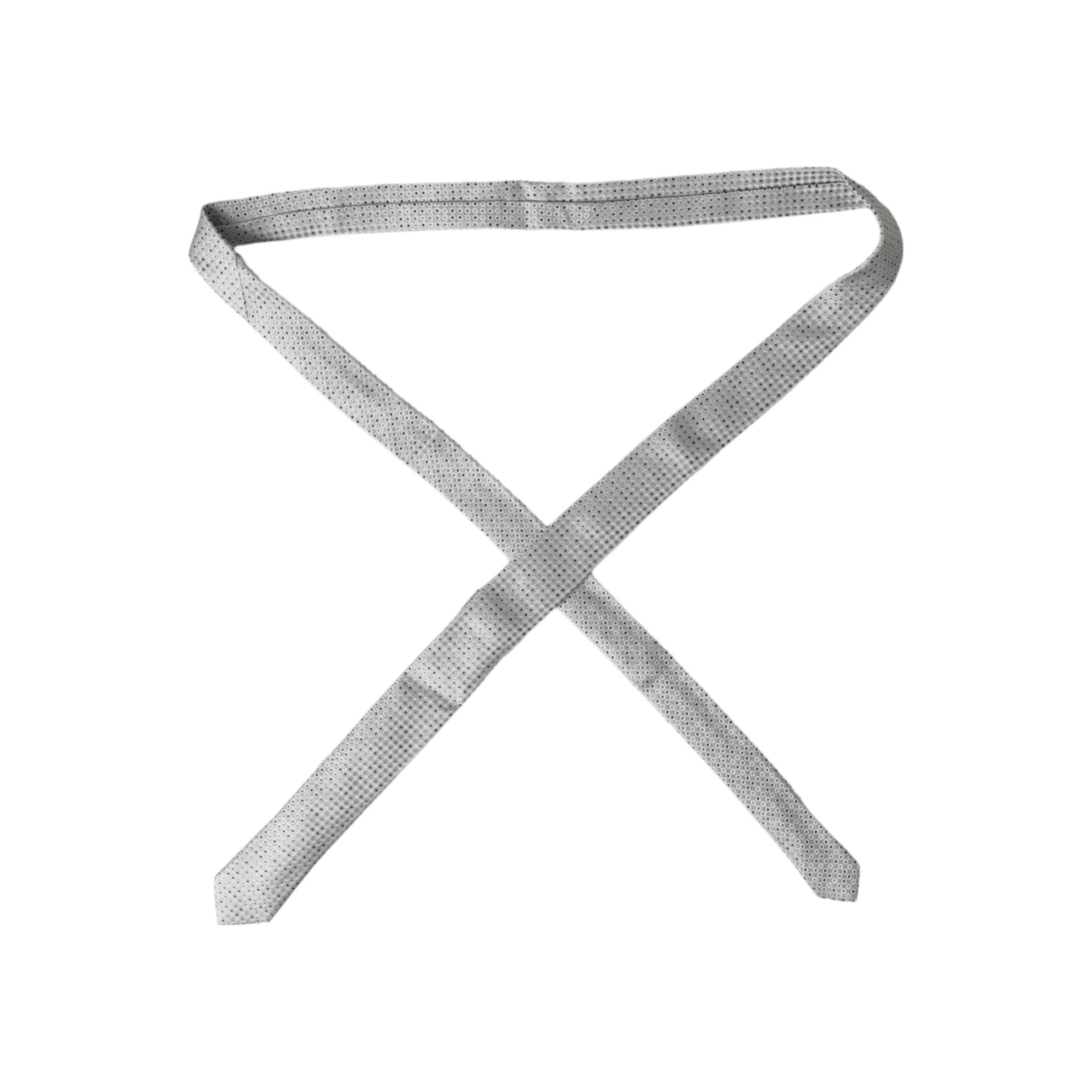 Dolce & Gabbana Light Gray Silk Adjustable Tie