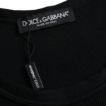 Dolce & Gabbana Black Cotton Tank Sleeveless Underwear T-shirt