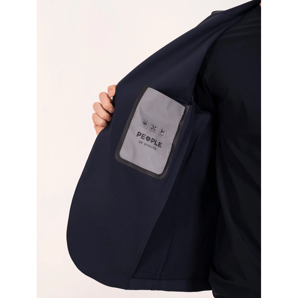 People Of Shibuya Blue Technical Fabric Jacket