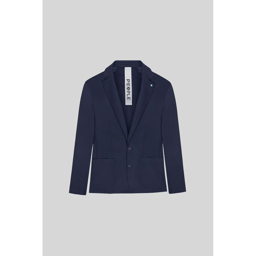 People Of Shibuya Blue Technical Fabric Jacket