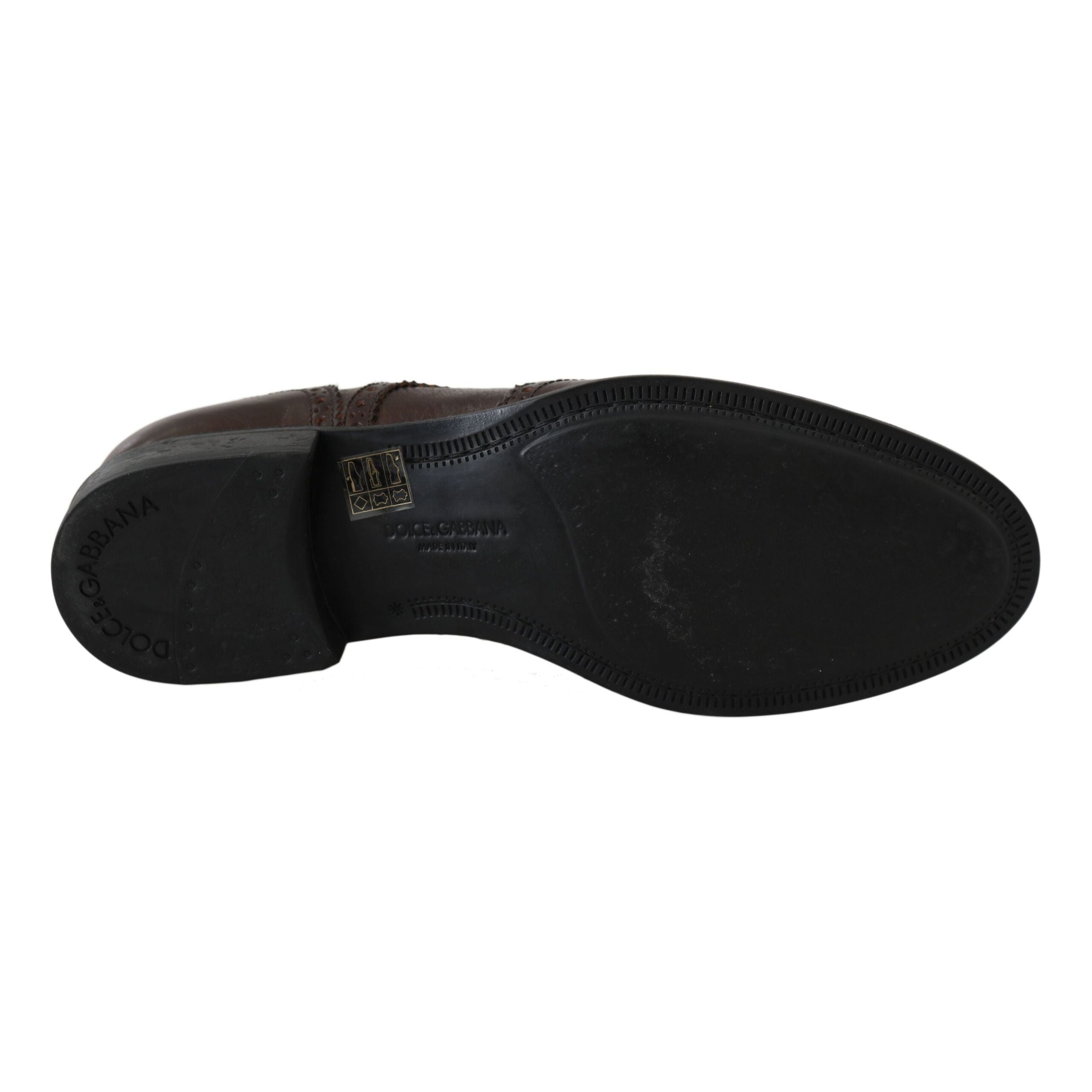 Dolce & Gabbana Brown Leather Derby Brogues Luxe