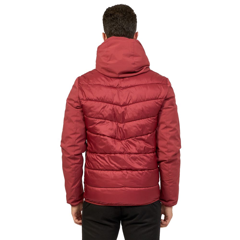 Yes Zee Red Nylon Jacket - Sophisticated Outerwear Essential