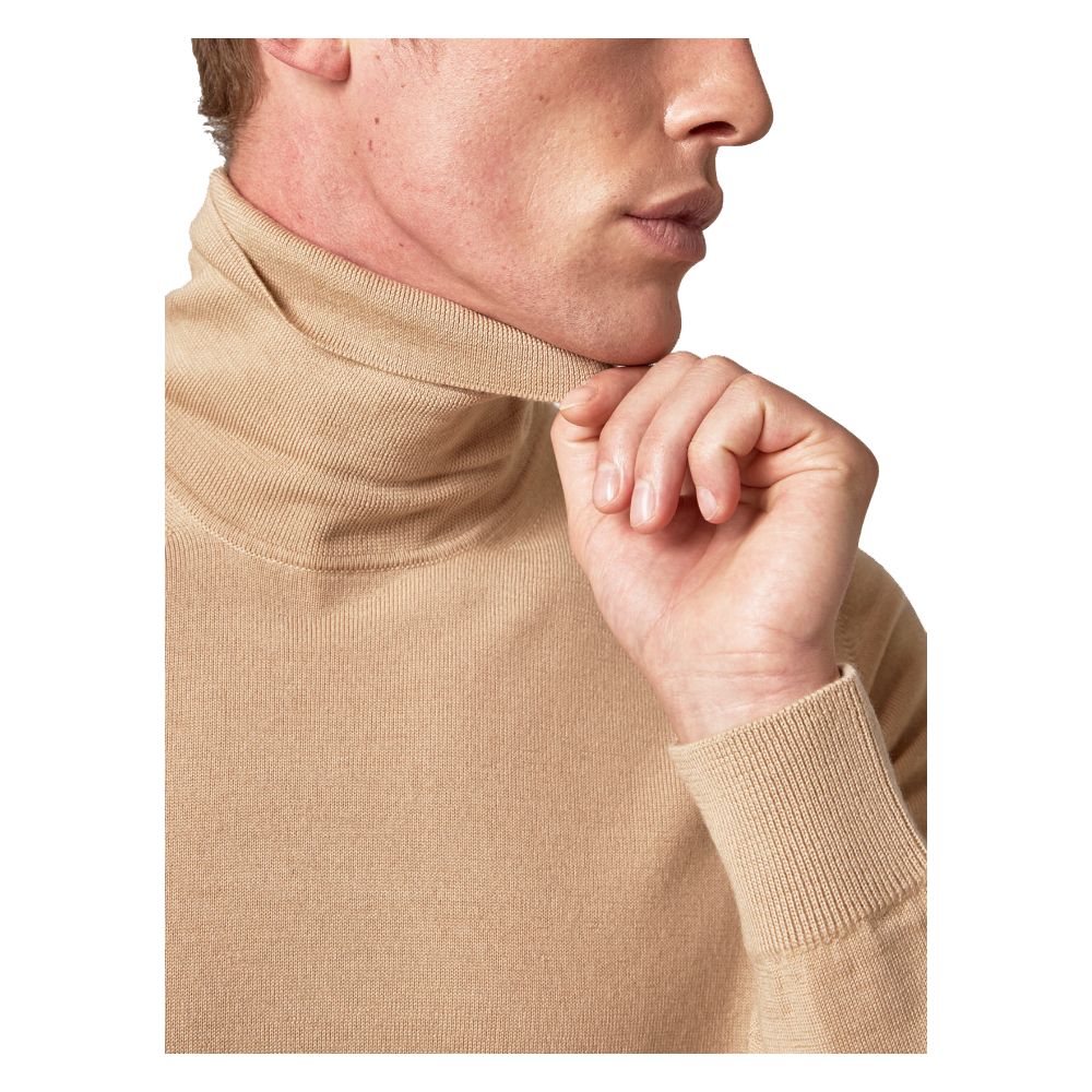 Alpha Studio Beige Cashmere Sweater - Timeless Elegance