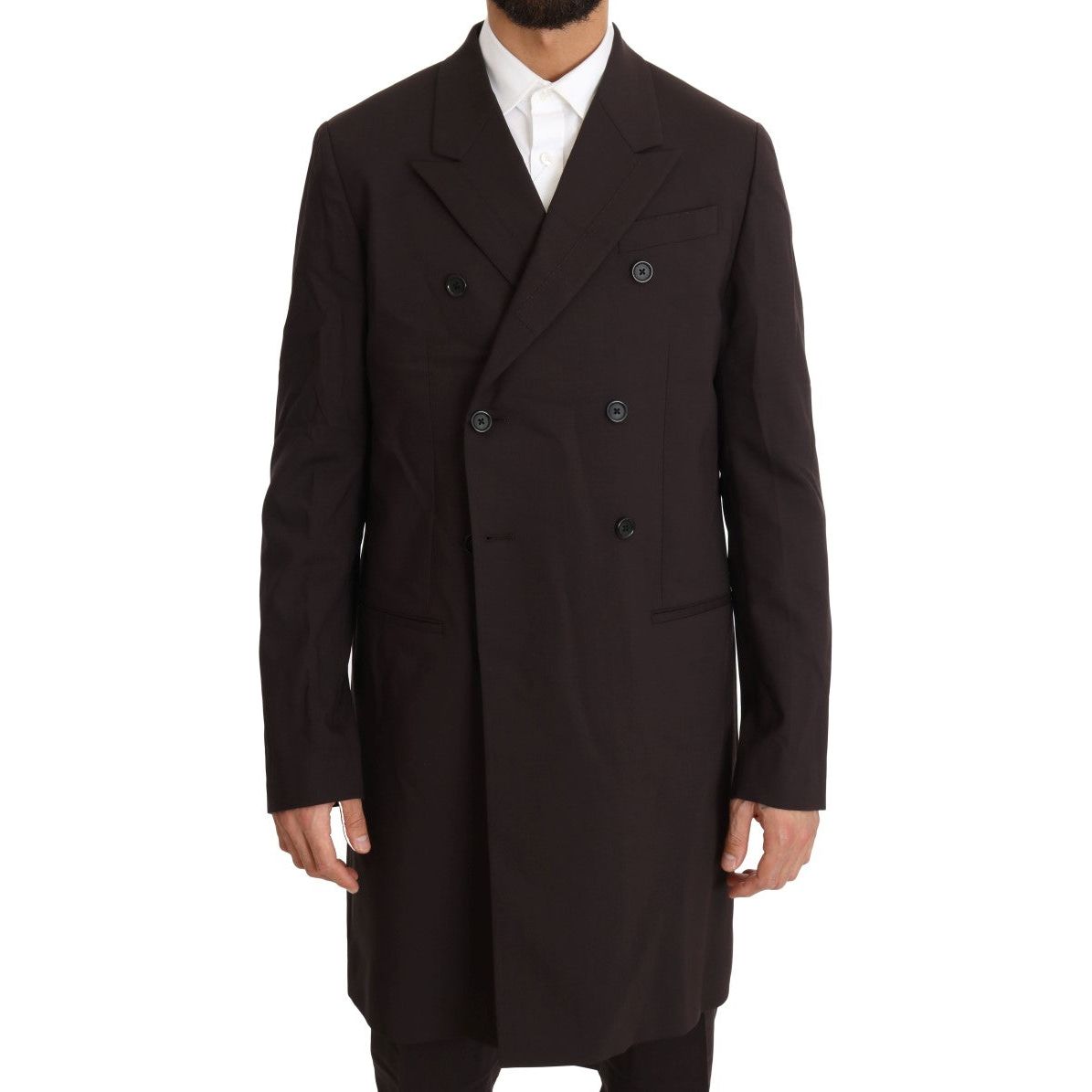 Dolce & Gabbana Bordeaux Wool Double Breasted Suit