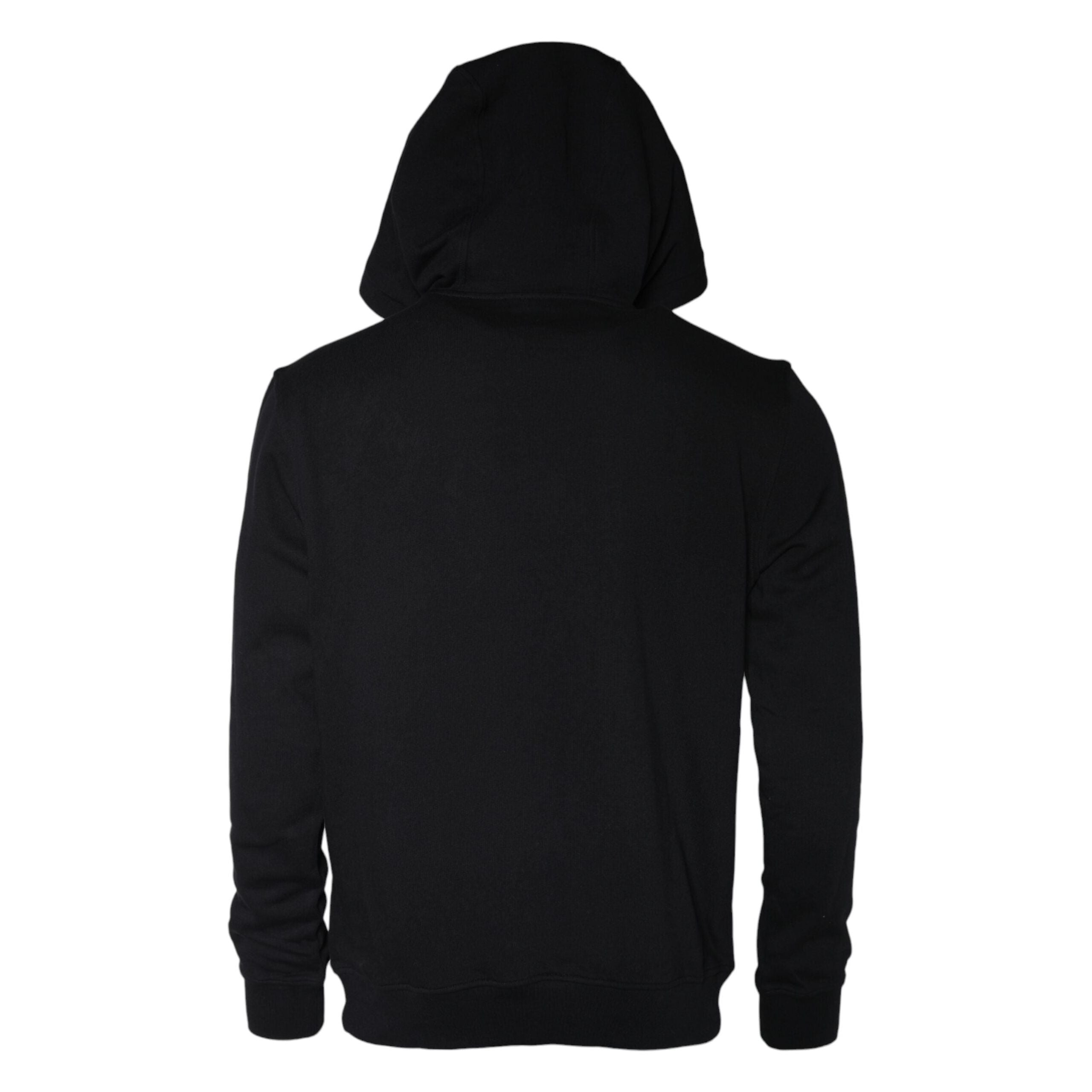 Versace Black Cotton Hoodie Pullover Sweatshirt