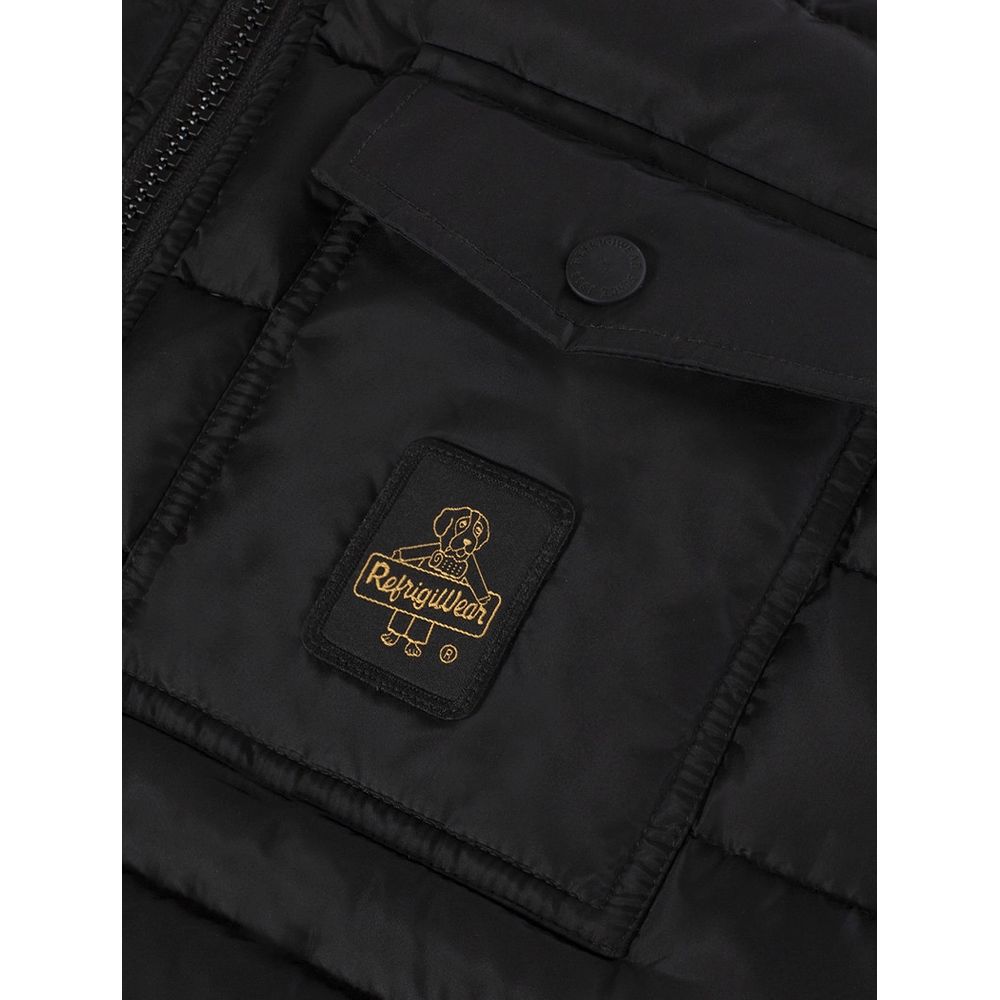 Refrigiwear Black Nylon Jacket for Elevated Style