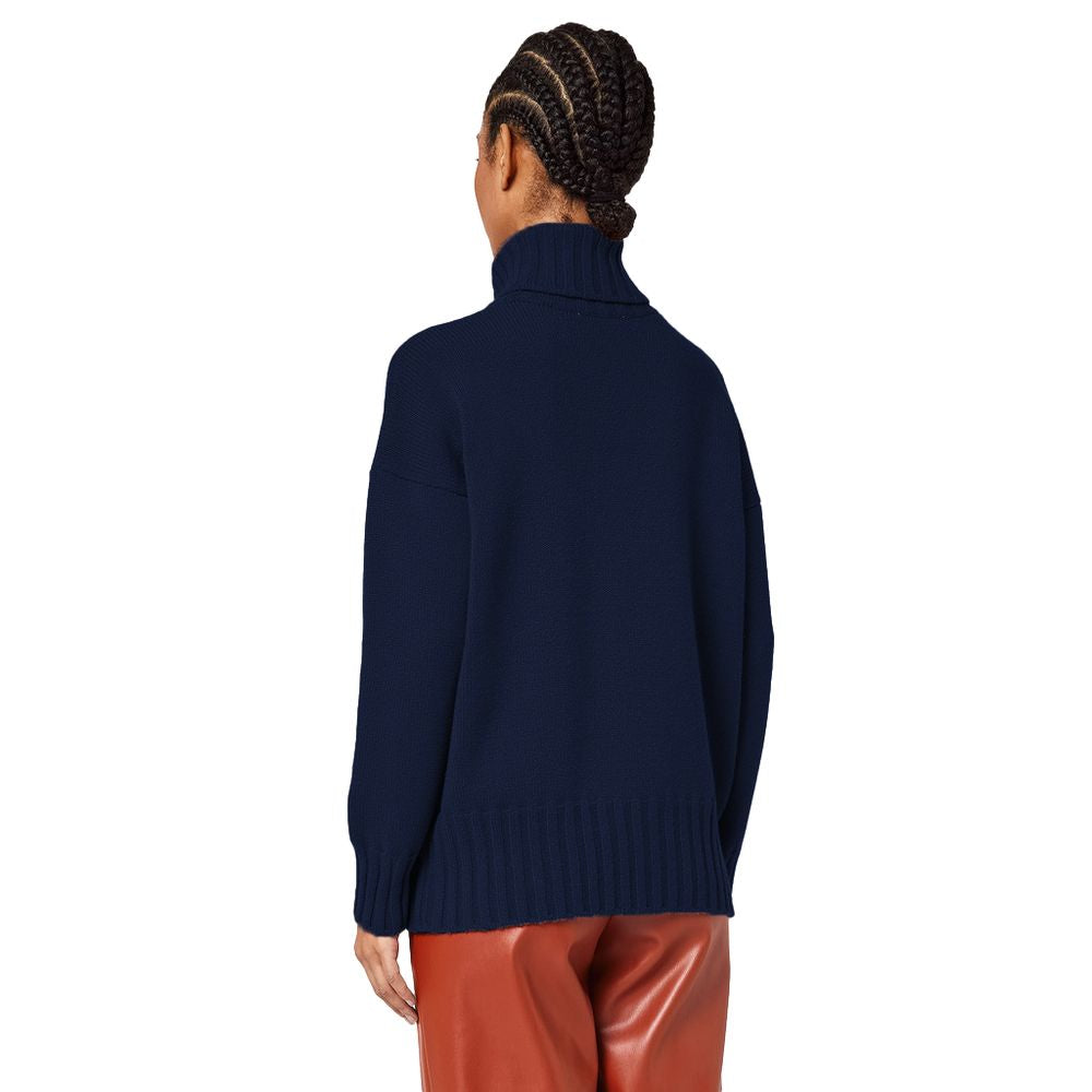Alpha Studio Blue Cashmere Sweater - Timeless Elegance