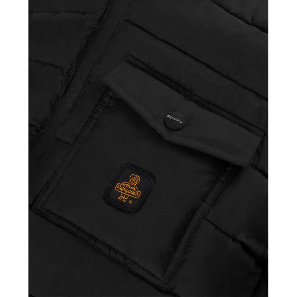 Refrigiwear Black Nylon Jacket for Elevated Style and Comfort