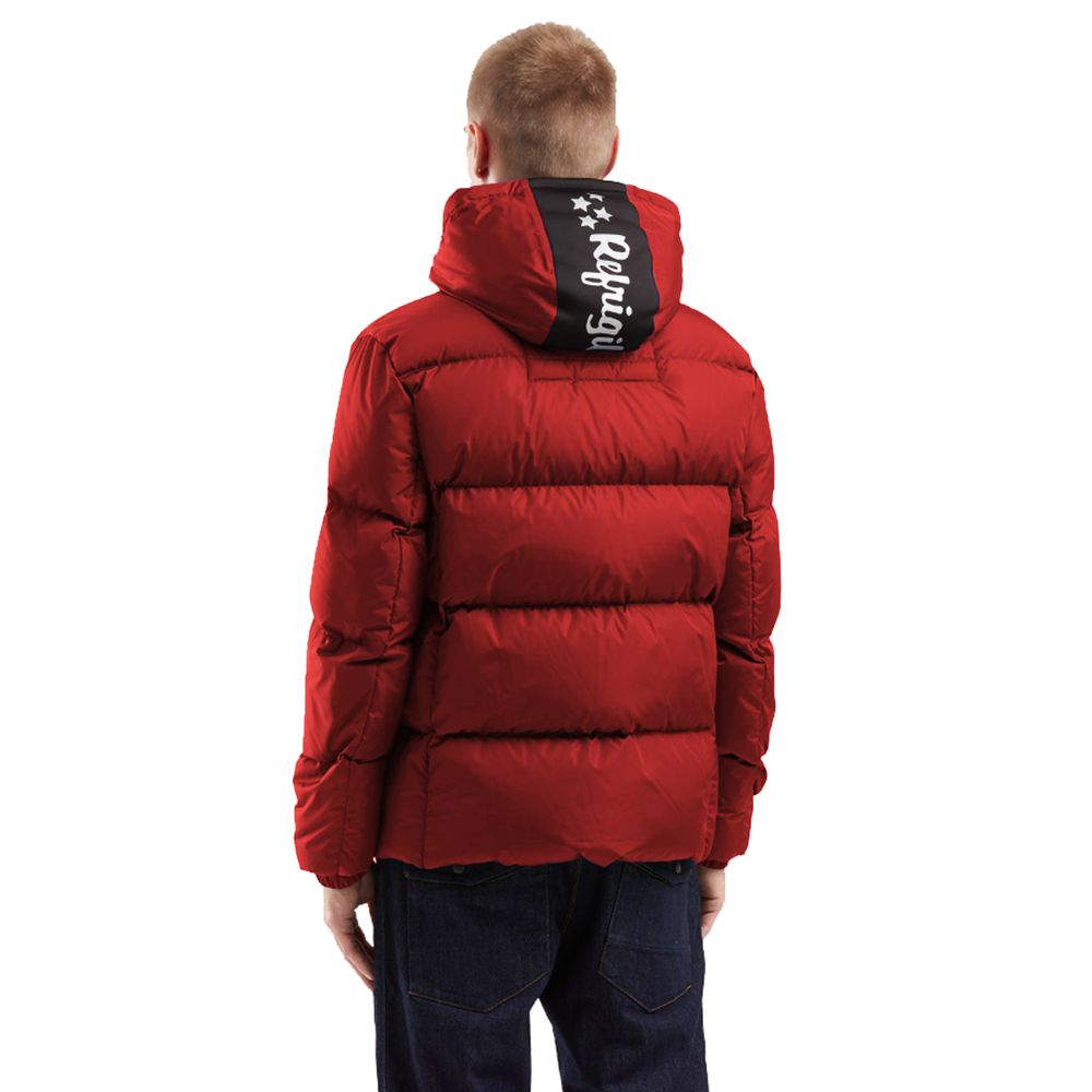 Refrigiwear Red Nylon Jacket for Elevated Winter Style