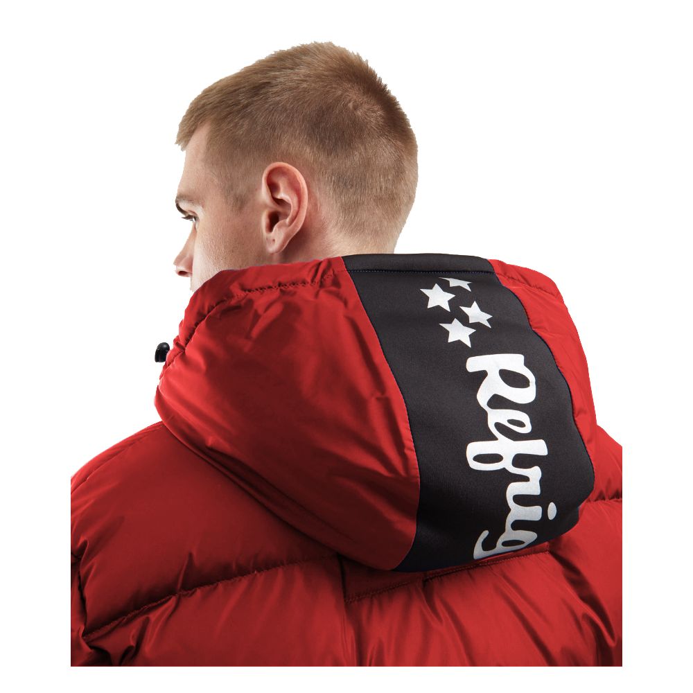 Refrigiwear Red Nylon Jacket for Elevated Winter Style