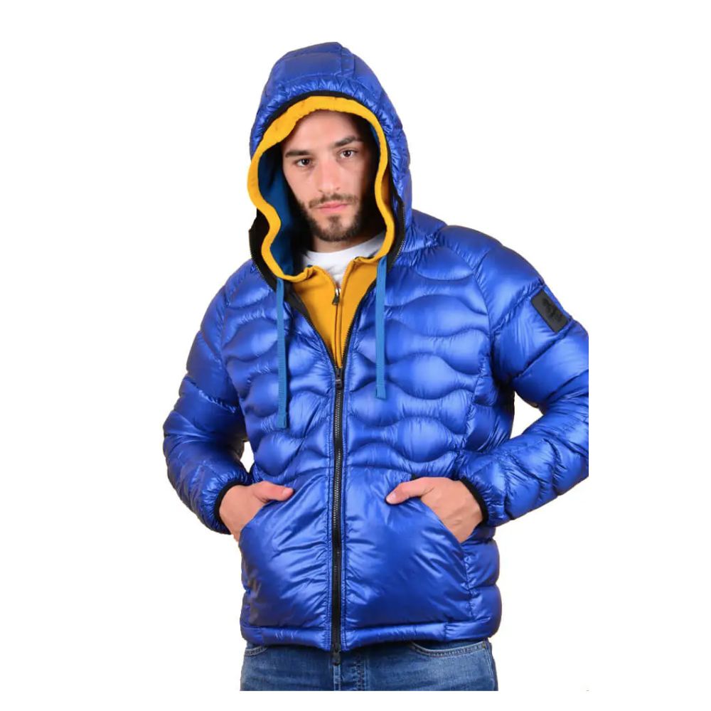Refrigiwear Blue Nylon Jacket for Sophisticated Style