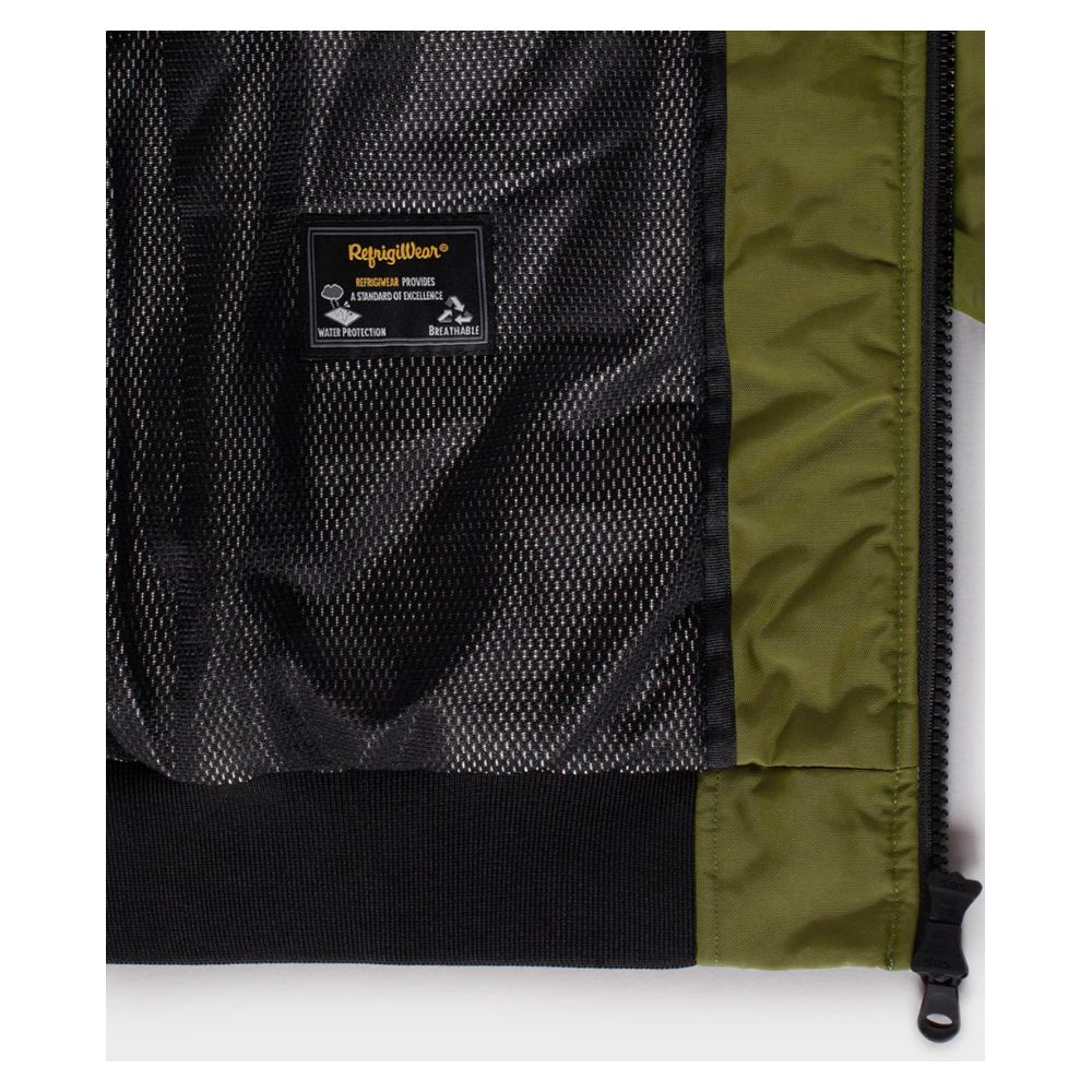 Refrigiwear Green Nylon Jacket for Effortless Sophistication