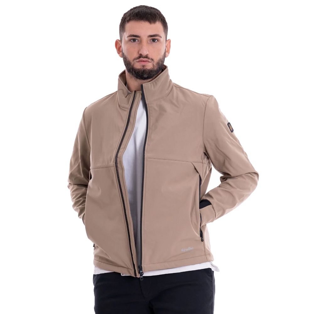 Refrigiwear Beige Nylon Jacket for Elevated Outerwear