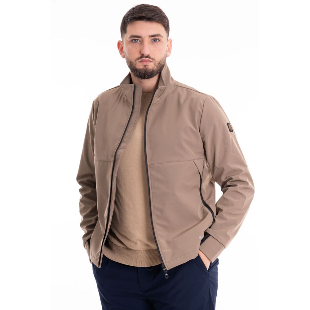 Refrigiwear Beige Nylon Jacket for Elevated Outerwear