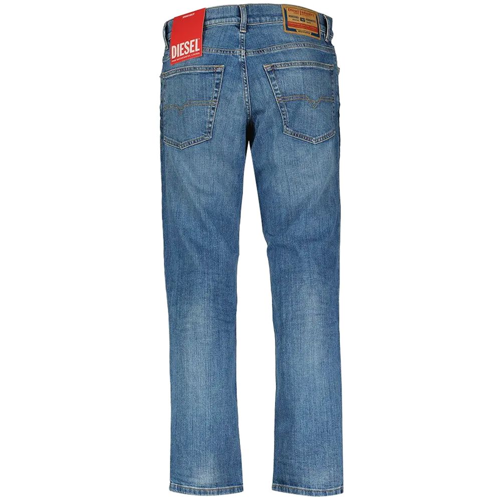 Diesel Blue Cotton Jeans for Effortless Luxury Style