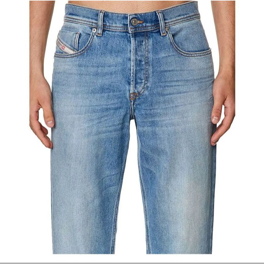 Diesel Light Blue Cotton Jeans for Effortless Elegance
