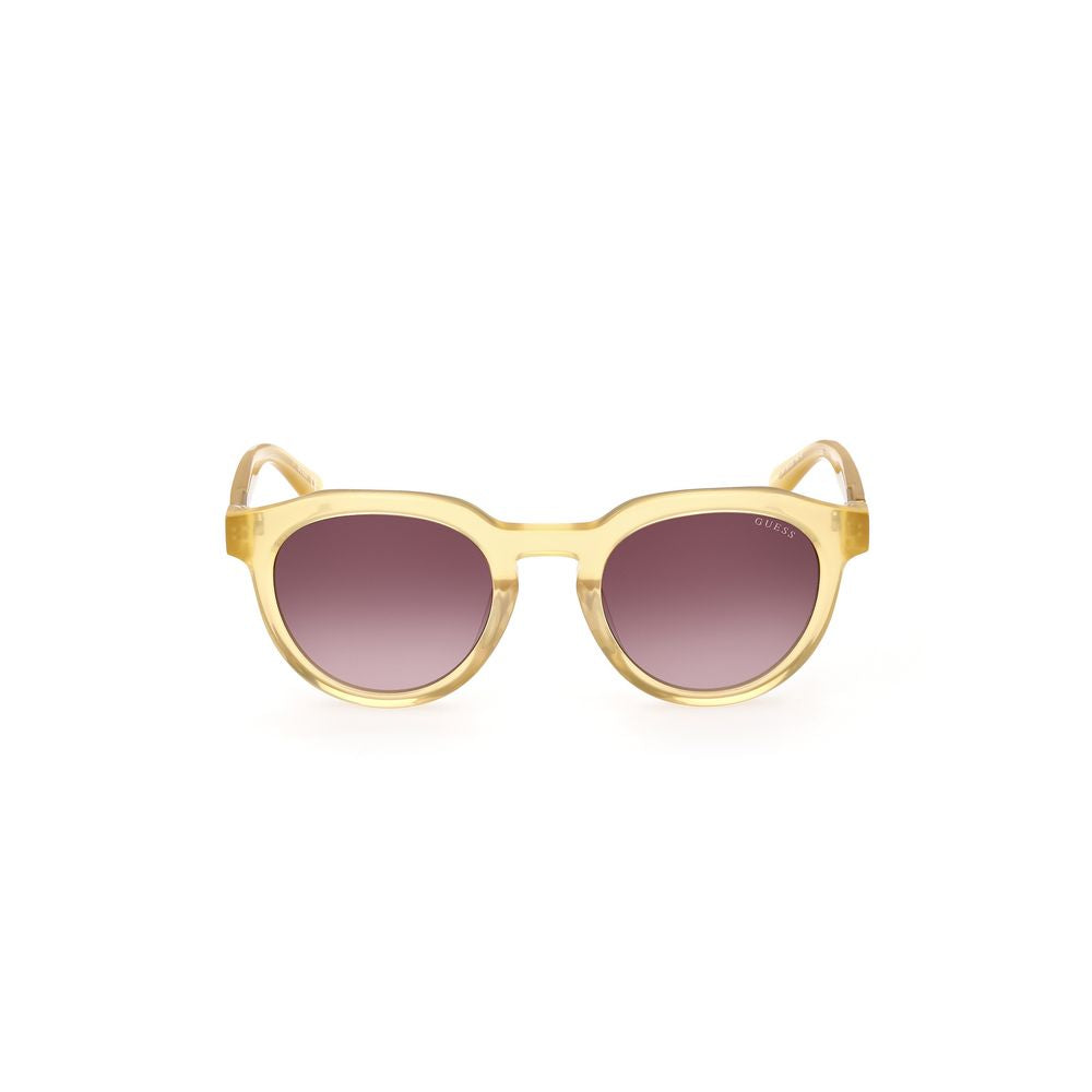 Guess Yellow Acetate Sunglasses for Elevated Summer Style