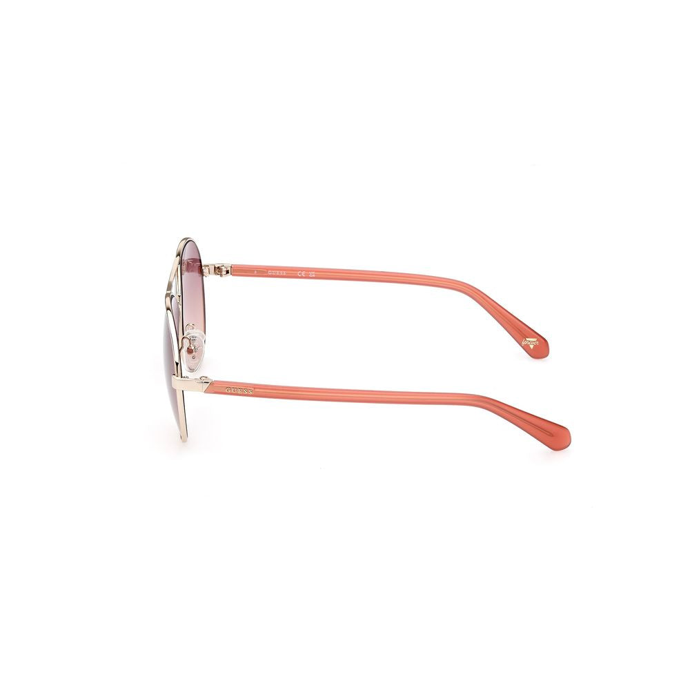Guess Gold Metal Sunglasses for Timeless Elegance