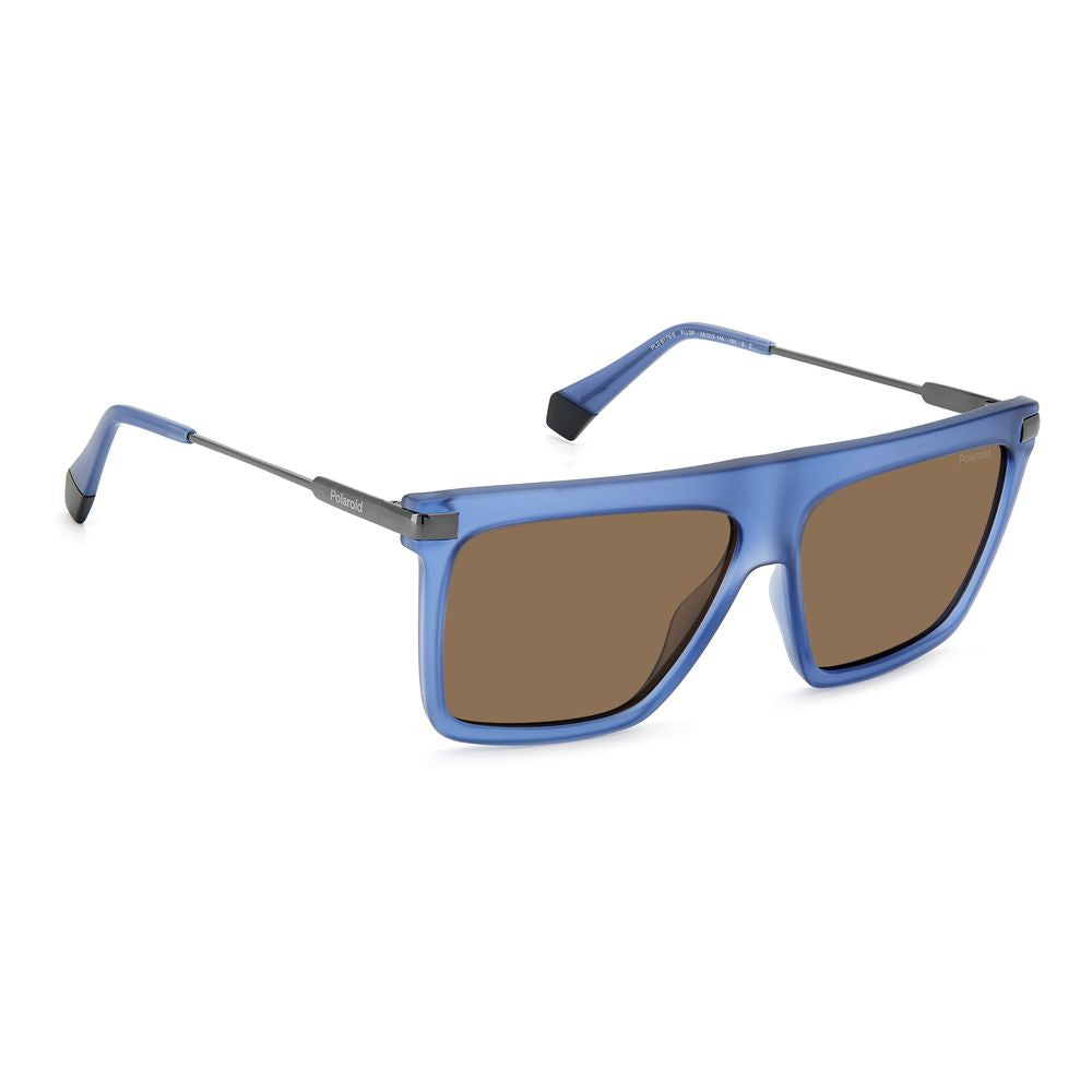 Polaroid Blue Acetate Sunglasses with Timeless Elegance