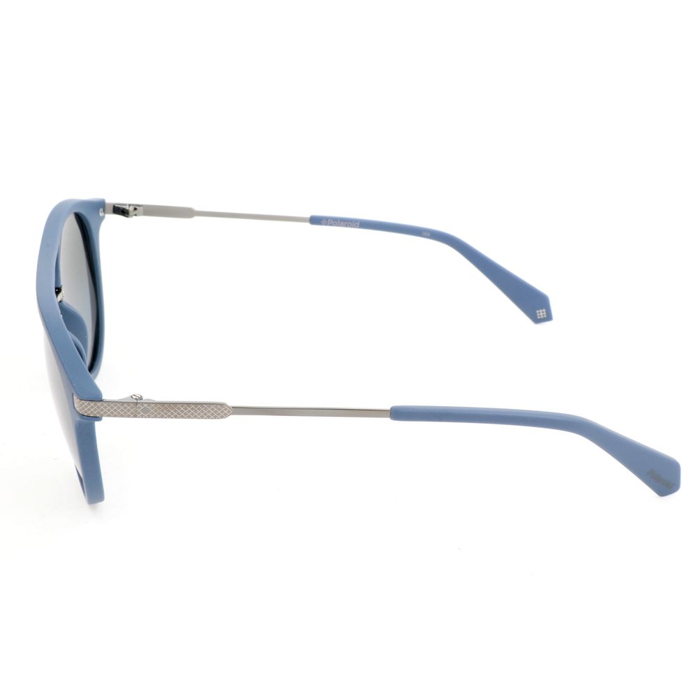 Polaroid Blue Metal Sunglasses with Polarized Lenses