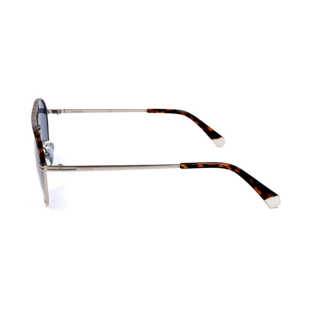 Polaroid Silver Metal Sunglasses for Elevated Style