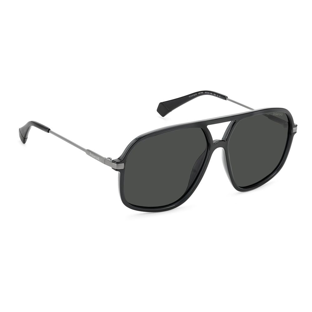 Polaroid Gray Acetate Sunglasses with Distinctive Design