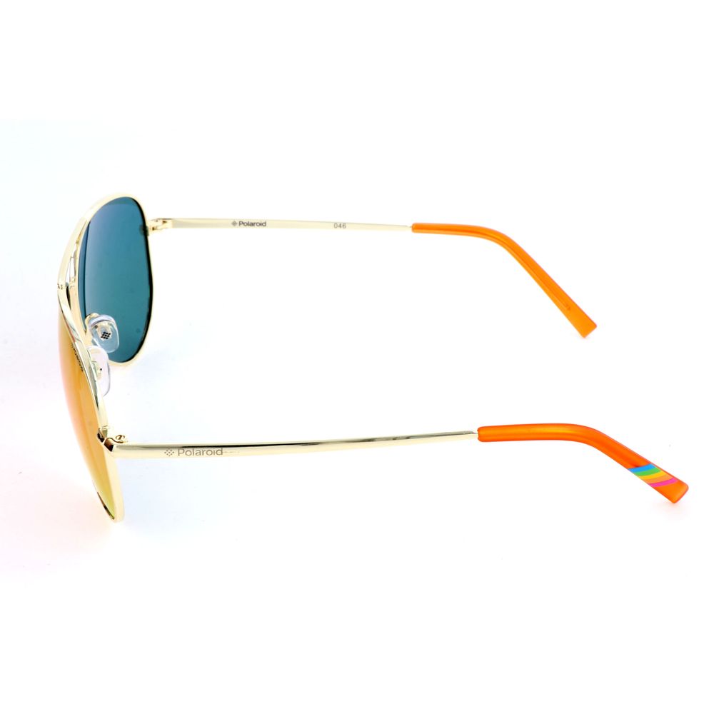 Polaroid Gold Metal Sunglasses for Timeless Sophistication