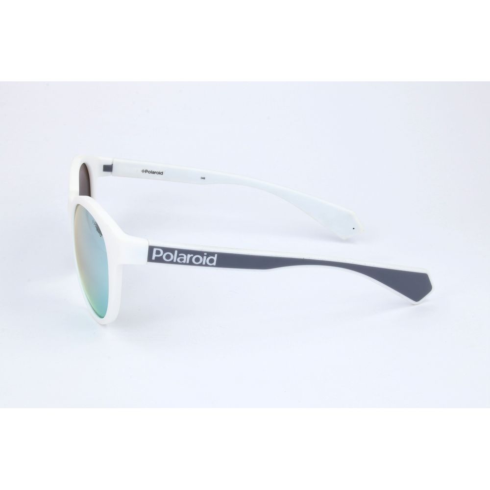 Polaroid White Rubber Sunglasses for Effortless Elegance