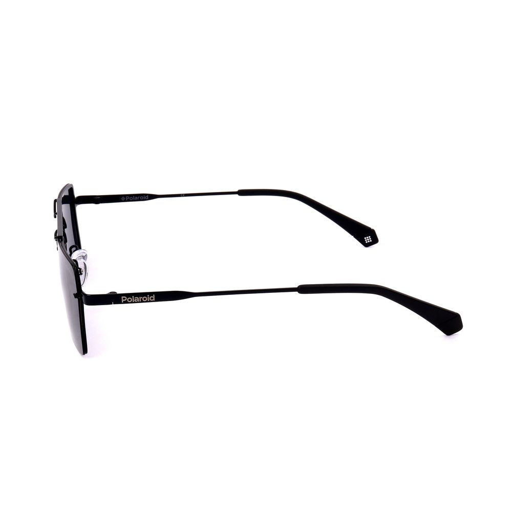 Polaroid Black Metal Sunglasses for Timeless Elegance