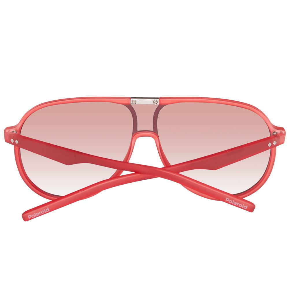 Polaroid Red Acetate Sunglasses for Effortless Elegance