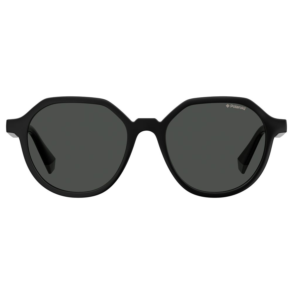 Polaroid Black Acetate Sunglasses for Timeless Elegance