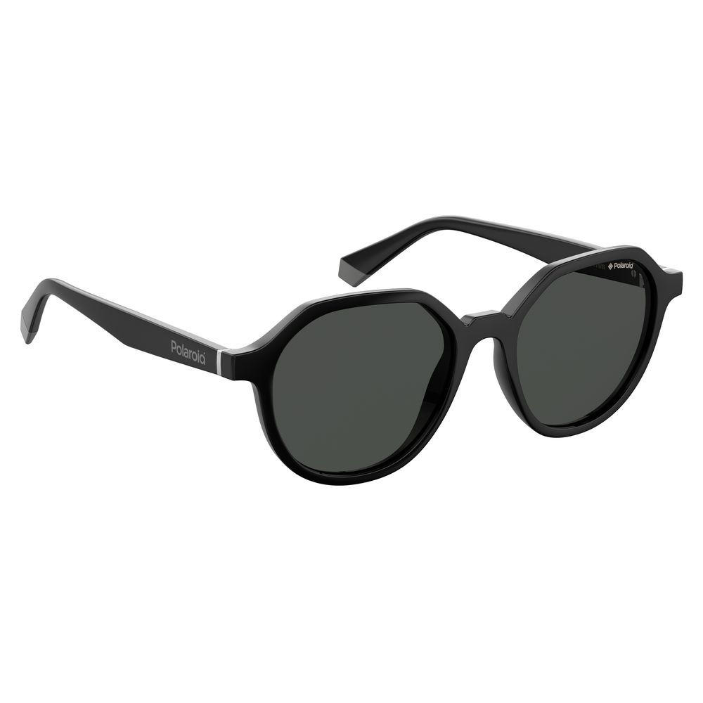 Polaroid Black Acetate Sunglasses for Timeless Elegance